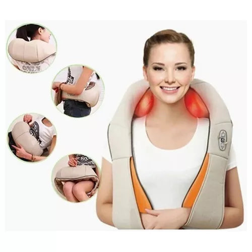 Masajeador Lumbar Cuello Cervical Electrico Potente Pro/9108